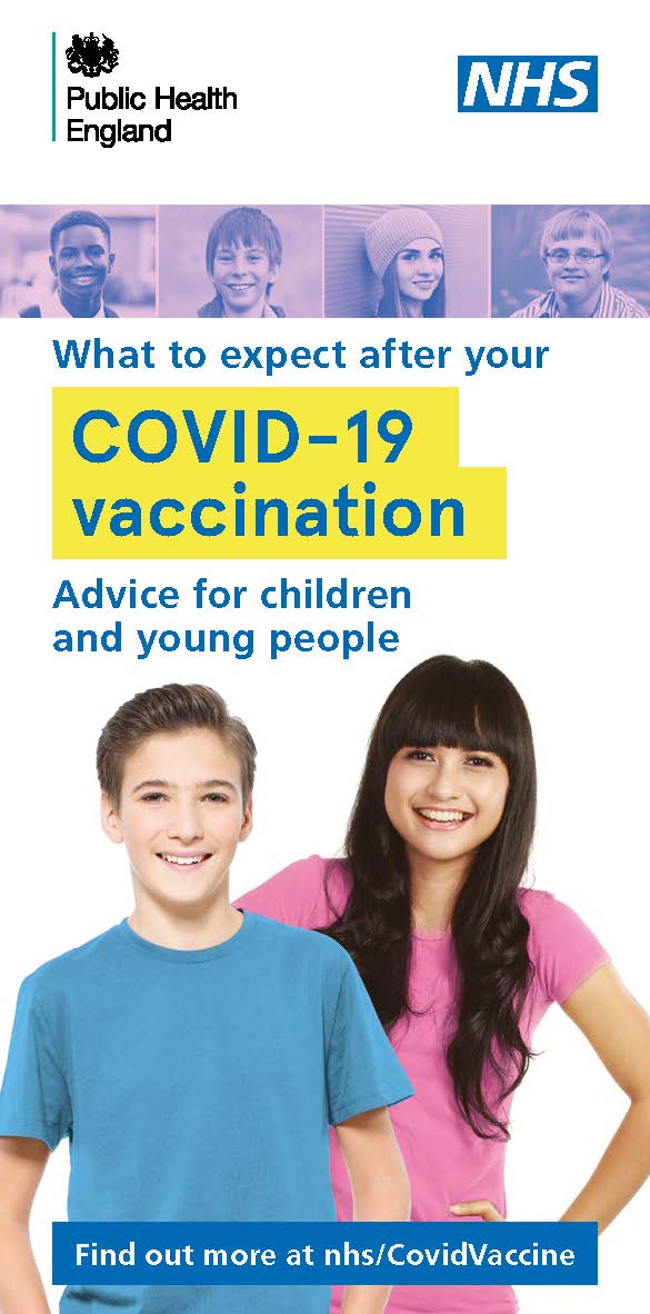 What to expect after your covid-19 vaccination advice for children and young people
