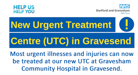 new urgent treatment centre at Gravesham Community Hospital